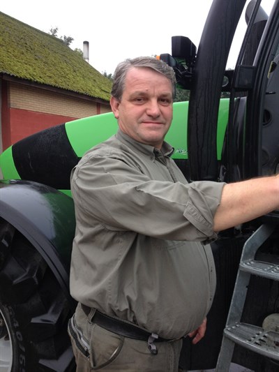 Klaus Aage Bengtson med traktor